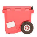 RollR 45 Quart Wheeled Hard Cooler with Telescopic Handle, Coral image number 3