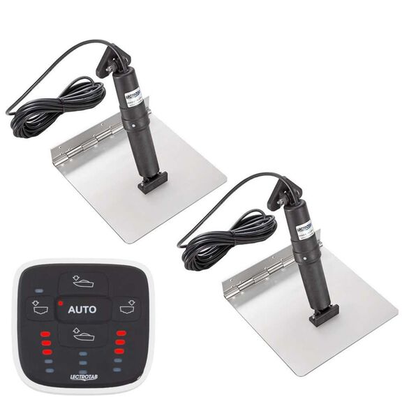 Stainless Steel Electric Trim Tab Kit, ALC-1 Automatic Leveling Control, 9LX24W Tab image number 1