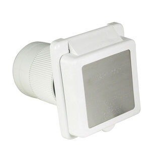 Inlet , 50A 125/250V, Square, White