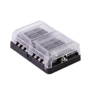 408 Series Fuse Block, 12 Gang w/ Cover