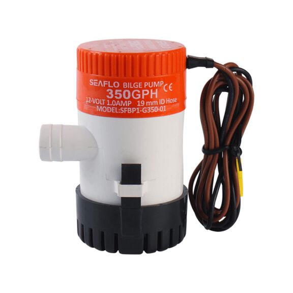 SEAFLO 350 GPH Bilge Pump, 12V, Submersible, Anti-Airlock image number 0