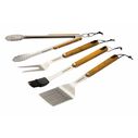 4-Piece Ash Wood Grill Tool Set image number 0