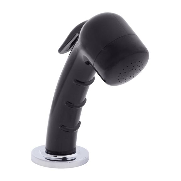 Deck-Mount Sprayer Small Black Sprayer No Hook, 6' Black Rubber Hose, Ultra-Low Profile Holder image number 0