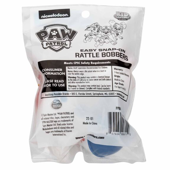 Paw Patrol Boys Bobbers 3-Pack image number 1