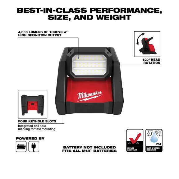 M18&trade; ROVER&trade; Dual Power Flood Light image number 1