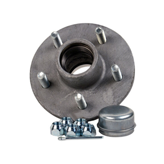 Galvanized Trailer Hub Kit 1" Spindle image number 0