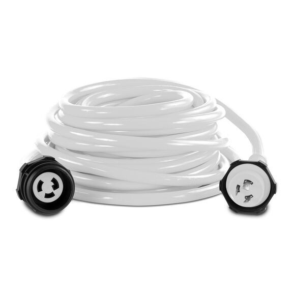 50 Foot Shore Power Cord Set, 30 Amp, 125V, White image number 0