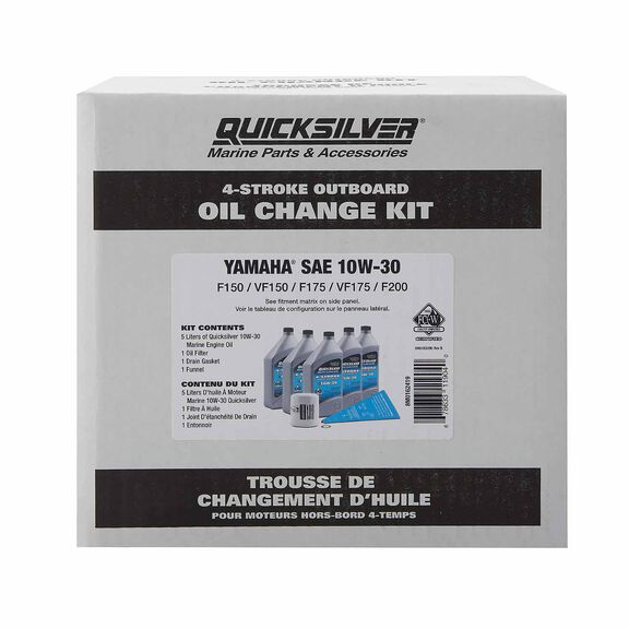 10W-30 Oil Change Kit for 4-stroke Yamaha F150 outboards image number 2