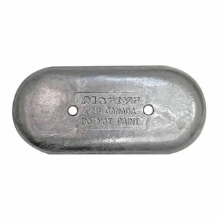 Bolt-On Zinc Hull Anode, 6.25" x 14" x 1.25"