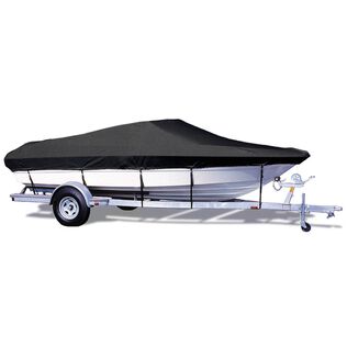 V-Hull Runabout Cover, OB, Black, Hot Shot, 13'5"-14'4", 73" Beam