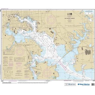 Maptech&reg; NOAA Recreational Waterproof Chart-Baltimore Harbor, 12281