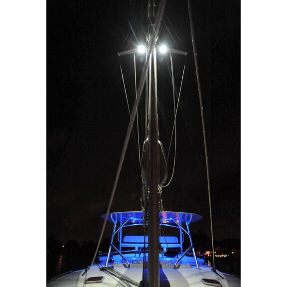 Zephyr LED Spreader/Deck Light, Brushed Black Base, White Non-Dimming image number 5