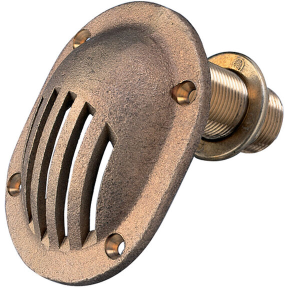 1 1/2" Bronze Intake Strainer, 3 5/8" Max. Thru-Hull image number 0