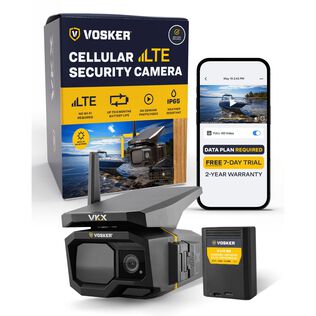 Vosker VKX Solar Powered 4G-LTE Outdoor Cellular Security Camera
