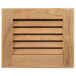 Teak Louvered Insert, 9 1/8" x 7 1/2" x 3/4"