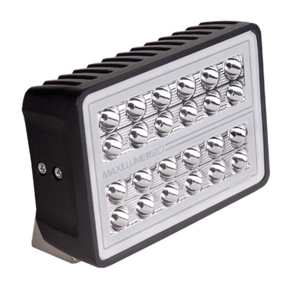 Maxillume h120 Trunnion Mount LED Floodlight, 12,000 Lumen, White Dimming, Black Housing image number 0