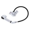 Trinidad Head/Shower Combo Faucet Pull-Out Kitchen Sprayer, 6' Black Rubber Hose Chrome/Black image number 1