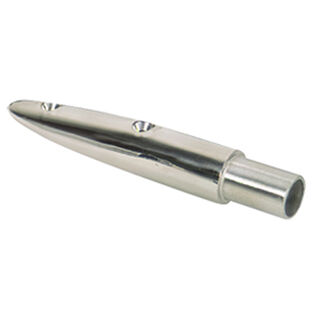 Stainless Steel 5 1/2&deg; Rail End (End-Out), 7/8" Tube Outside Dia.