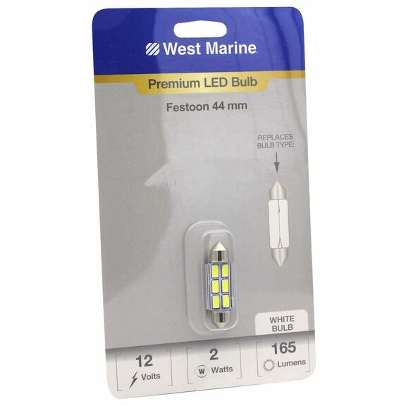 Festoon 44mm Premium LED Bulb, White image number 0