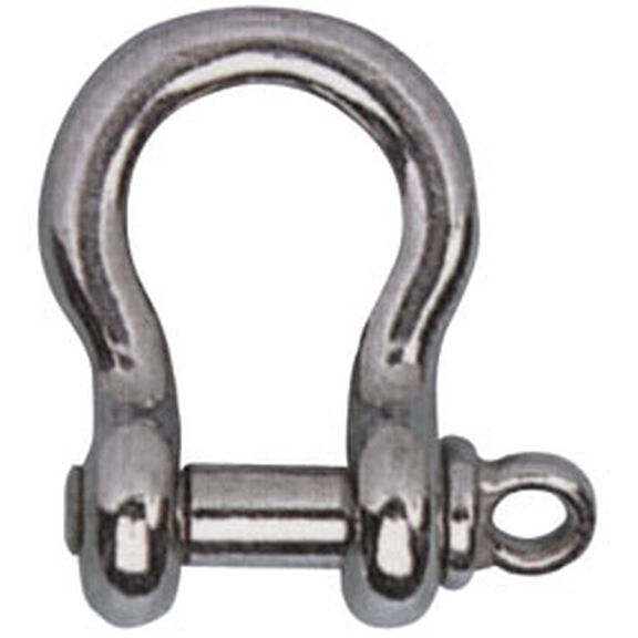 Stainless-Steel Screw Pin Anchor Shackle, 1/4'', 1000lb. SWL image number 0