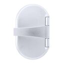 Trinidad Transom Shower Cold Only, Chrome Cup & Lid, Hammer-Head Arctic White Sprayer, 10' White Rubber Hose, Chrome Trinidad Handle image number 9