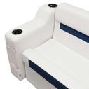 Wise DLX3010-204 DLX Series Pontoon Right Radius Arm Rest - Brite White image number 5