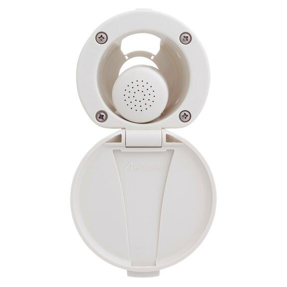 Recessed Shower Warm White Cup & Lid, Small Warm White Sprayer No Hook, 10' White Rubber Hose image number 4