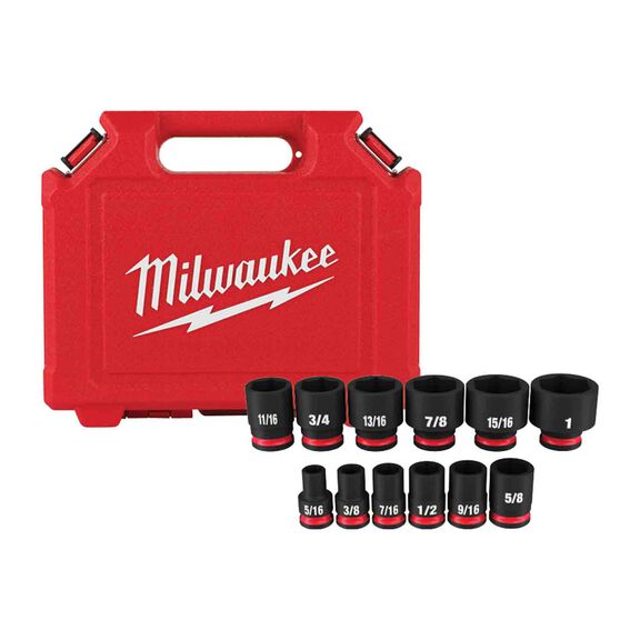 SHOCKWAVE&trade; Impact Duty&trade; 3/8" Drive SAE Standard 6 Point Socket Set, 12 Piece image number 0