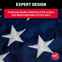 Sewn US 50 Star Flag, 16" x 24" image number 6