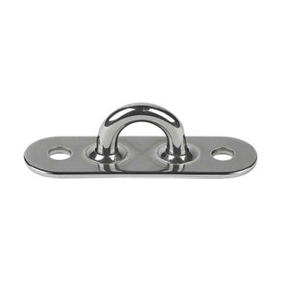 2" x 5/8" Dia. Oblong-Base Padeye with 3/16" Bail