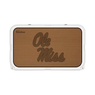 SeaDek Cooler Pad - Collegiate Collection - Fits YETI Tundra 45 - Mocha / Black, University of Mississippi