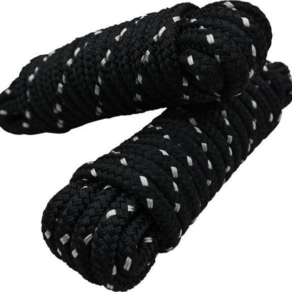 SM 3/8in Dock Line Black with Silver Tracer - 20ft/609cm (2 pack) image number 0