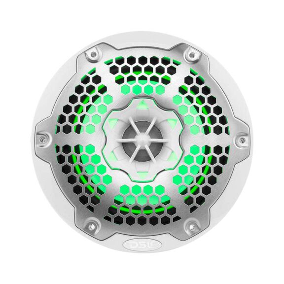 HYDRO 6.5" 2-Way Marine Speakers with Integrated RGB LED Lights, 300 Watts, White image number 1