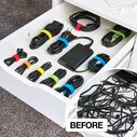 6" x 0.5" Self-Gripping Cable Ties, 30 Pack image number 4