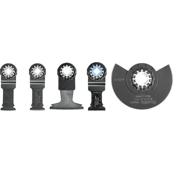 Starlock Oscillating Multi-Tool 5-Piece Accessory Cutting Blade Set with Case image number 0