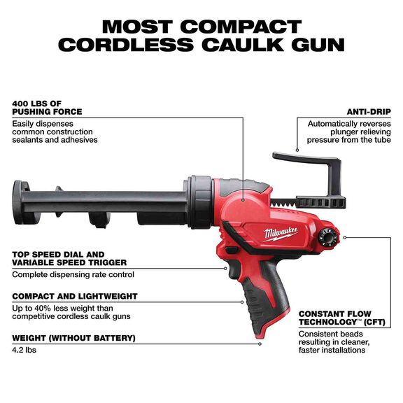 M12&trade; 10oz Caulk Gun image number 1