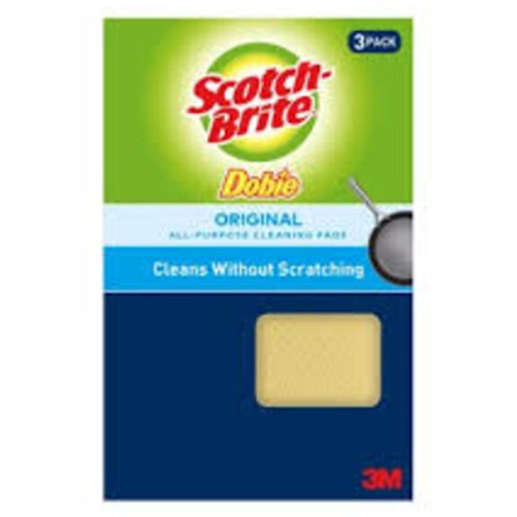 Scotch-Brite&reg; Dobie&trade; Original Cleaning Pad 723-2F, 3 each/pack image number 0