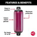 6 1/2" X 22" Super Gard Fender, Cranberry image number 1