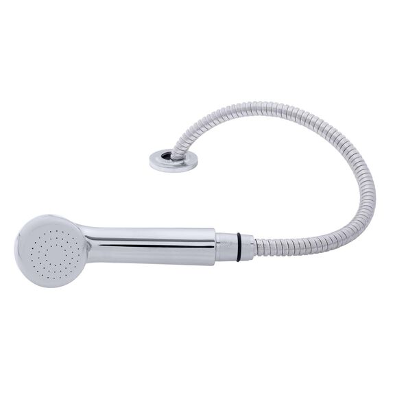 Deck-Mount Sprayer Large Chrome Sprayer No Hook, 6' Stainless Steel Hose, Low Profile Holder image number 1