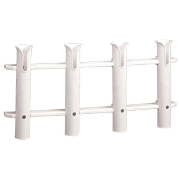 Polypropylene Four-Tube Tournament Rod Rack, White image number 0