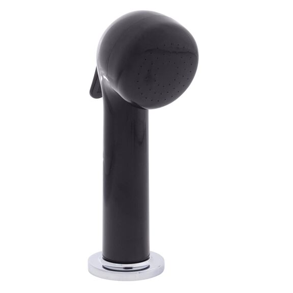 Deck-Mount Sprayer Large Black Sprayer No Hook, 6' Black Rubber Hose, Ultra-Low Profile Holder image number 0