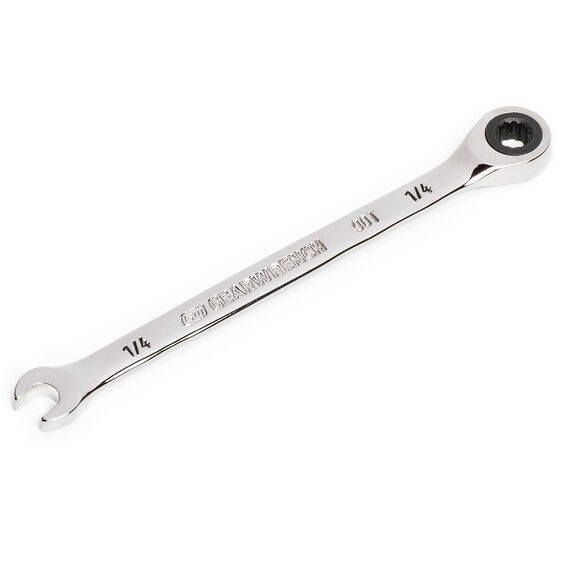 1/4" 90-Tooth 12 Point Ratcheting Combination Wrench image number 0