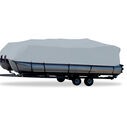 Styled-to-Fit Boat Cover for Pontoon Boats with Bimini Top and Rails that Fully Enclose Deck image number 0