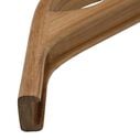 Teak Track Corner with Hand Hold Bulkhead Molding, 3/4" image number 1