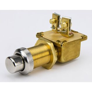 Moisture Sealed Push Button Switch Off/(On) 2 Position, SPST