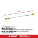 Universal 16-Inch Pressure Washer Wand up to 3600 PSI image number 4