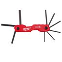 9-Key Folding Hex Key Set - SAE image number 0