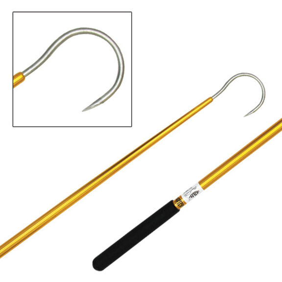 Taper-Tip Gold Anodized Aluminum Fishing Gaffs image number 0