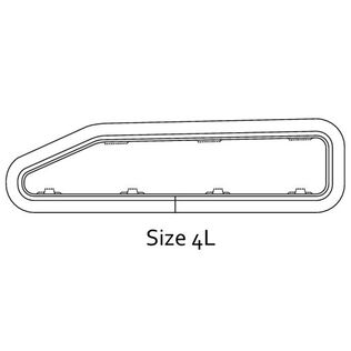 Standard Opening Portlight Size 4L - Ivory Trim