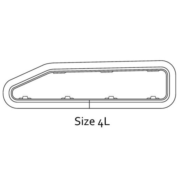Standard Opening Portlight Size 4L - Ivory Trim image number 0